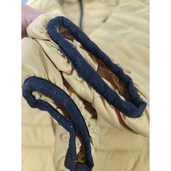 Alaskan Hard Gear Jacket Mens Medium Yellow Quilted Puffer Full Zip Outdoor Warm - Picture 6 of 13